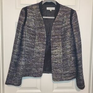 Women’s Kasper Evening Jacket. Size 6. Black with white and gold